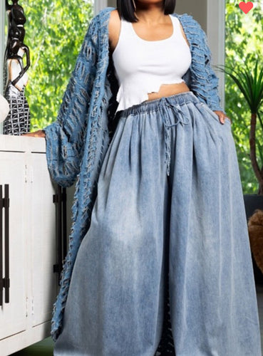 Wide leg palazzo pants