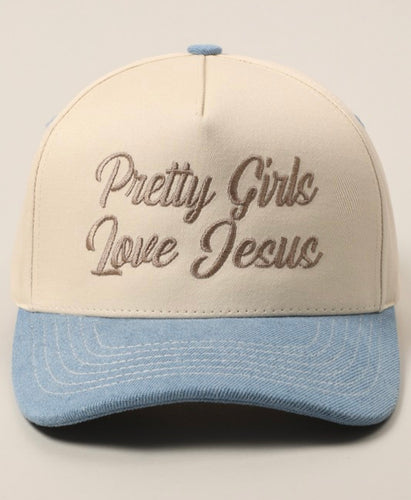 Pretty girls love Jesus cap
