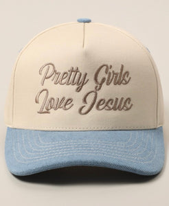 Pretty girls love Jesus cap